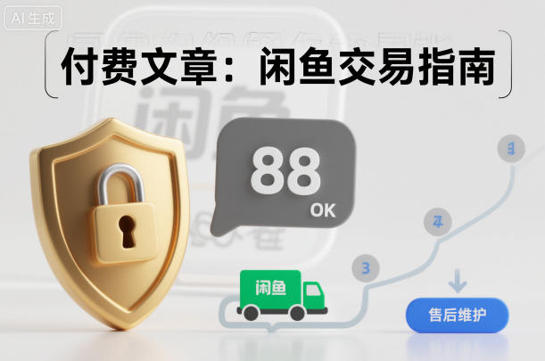 付费文章：闲鱼交易指南，怎么才能降低被坑被马扁的概率-亿佰盟网